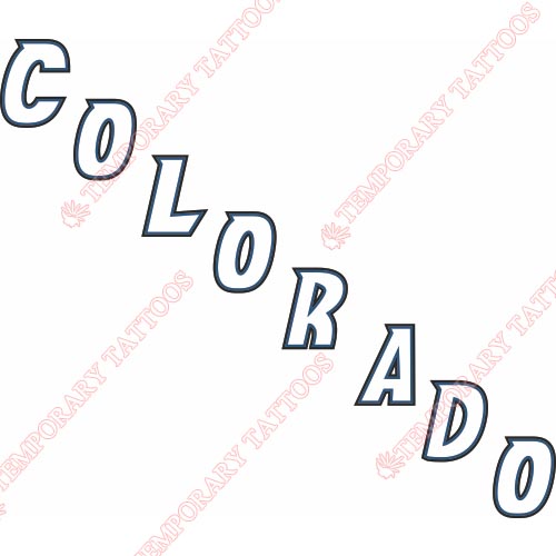 Colorado Avalanche Customize Temporary Tattoos Stickers NO.119